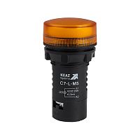 362161 Лампа светодиодная OptiSignal Compact D22 С7-L-M5 желт. 230В AC/DC XB7EV05MP КЭАЗ 