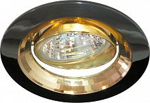 Светильник встраиваемый Feron 2009DL потолочный MR16 G5.3 черный металлик-золото 17828 в г. Санкт-Петербург 