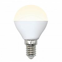 Лампа светодиодная Uniel E14 6W 3000K матовая LED-G45-6W/WW/E14/FR/MB PLM11WH UL-00002375 в г. Санкт-Петербург 