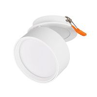 045780 Светильник светодиодный LGD-POT-BUILT-R85-12W Warm3000 (WH 100 deg 230В) IP44 металл Arlight 