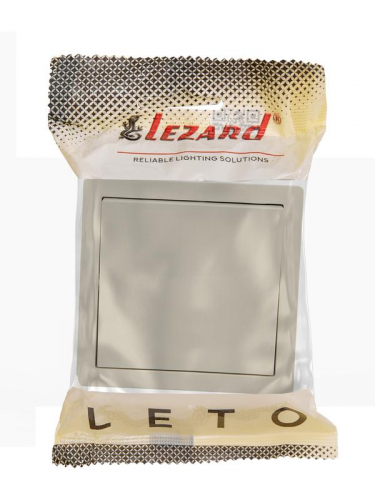 752-0300-100 Выключатель 1-кл. ОП LETO крем LEZARD 