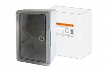 SQ0933-0201 Бокс пластиковый ЩМП-0-1, прозр., крышка, ABS, IP65, -45 до +75 С, навесной, (300х200х130) TDM