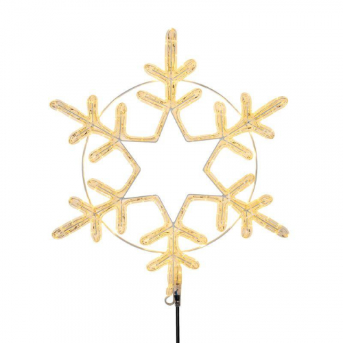 501-324 Фигура светодиодная "Снежинка большая" 55х55см 180LED тепл. бел. 22Вт 220-240В IP65 дюралайт Neon-Night 