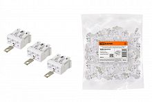 SQ0510-0110 Клемма пружинная соединительная КСПнз3-L+N+PE, 16 A, с монтажной ножкой и заземлением под винт TDM