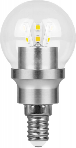 Лампа светодиодная Feron LB-40 Шарик E14 3,5W 4000K 25285 в г. Санкт-Петербург 
