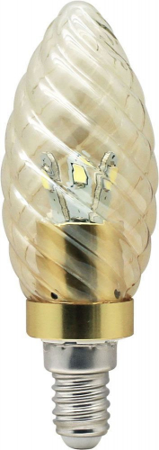 Лампа светодиодная, 6LED(3.5W) 230V E14 2700K золотая золото, LB-77 25356 в г. Санкт-Петербург 