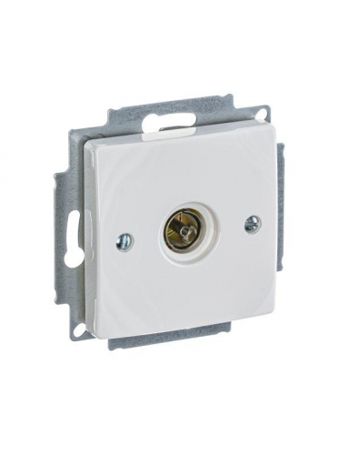 2CKA001724A4276 Розетка телевизионная одиночная TV Basic механизм альп. бел. ABB  фото 4
