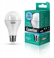 13572 Лампа светодиодная LED25-A65/845/E27 25Вт грушевидная матовая 4500К бел. E27 170-265В Camelion 