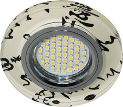 Светильник встраиваемый с белой LED подсветкой Feron 8445-2 потолочный MR16 G5.3 черно-белый 28586 в г. Санкт-Петербург 