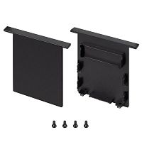 044706 Заглушка SL-LINIA52-3L-F-LOW BLACK глухая пластик (комплект) Arlight 