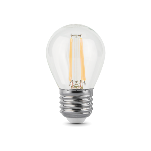 Лампа светодиодная филаментная Black Filament 7Вт P45 шар 2700К тепл. бел. E27 550лм GAUSS 105802107 в г. Санкт-Петербург 