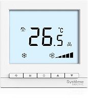RTF2IML Термостат комнатный цифровой для 2тр 3ск FCU и 2-х поз. клап. 1UI 4DO Modbus ~220В BS бел. SE 