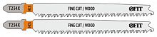 Полотна по дереву, HCS, шлифованные под свободным углом зубья, 116/91 мм, переменный шаг (T234X), 2 шт. 40904 в г. Санкт-Петербург 