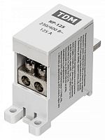 SQ0823-0114 Клемма распределительная на DIN-рейку КР-125 1П 125А (2х16мм²) TDM