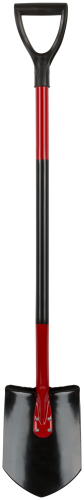 Лопата штыковая изогнутая с металлическим черенком и V-ручкой  195х280х1175 мм в г. Санкт-Петербург 