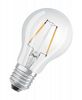Лампа светодиодная филаментная LED Star A 1.5Вт (замена 15Вт) прозр. 2700К тепл. бел. E27 136лм угол пучка 300град. 220-240В OSRAM 4058075461437 в г. Санкт-Петербург 