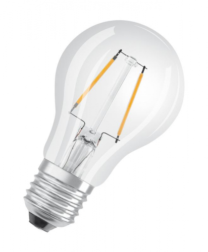 Лампа светодиодная филаментная LED Star A 1.5Вт (замена 15Вт) прозр. 2700К тепл. бел. E27 136лм угол пучка 300град. 220-240В OSRAM 4058075461437 в г. Санкт-Петербург 