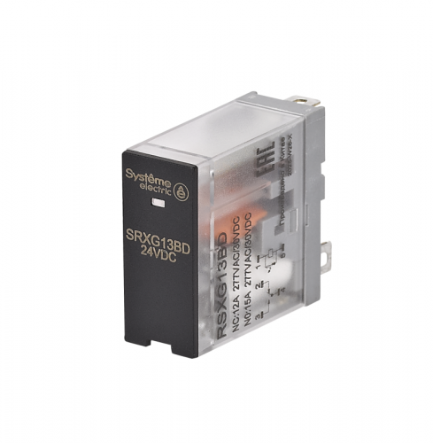 RSXG13BD Реле 12А 1перекл. 24В DC LED SE 