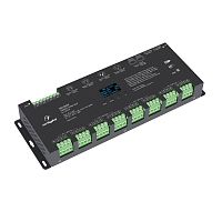 033769 Декодер SMART-DMX-SUF (12-24В 24х5А XLR3 RJ45) (IP20 металл) Arlight 