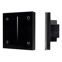 028113 Панель SMART-P35-DIM-IN Black (230В 0-10В Sens 2.4G) (IP20 пластик) Arlight 