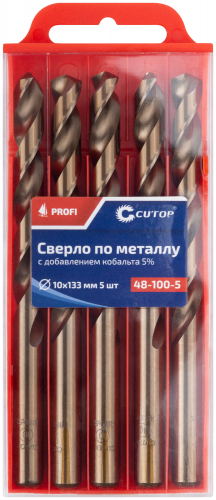 Сверло по металлу Cutop Profi с кобальтом 5%, 10 x 133 мм (5 шт) в г. Санкт-Петербург  фото 3