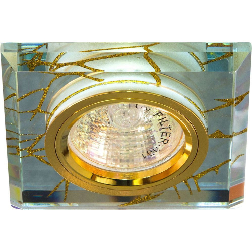 Светильник потолочный, MR16 G5.3 прозрачный-золото, золото, 8149-2 28296 в г. Санкт-Петербург 
