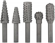 36455 Шарошка стальная по дереву 5шт FIT 