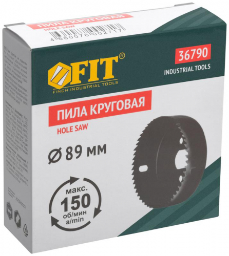 36790 Пила круговая инструментальная сталь 89мм FIT  фото 3