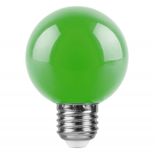 Лампа светодиодная Feron LB-371 Шар E27 3W зеленый 25907 в г. Санкт-Петербург  фото 2