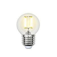 Лампа светодиодная филаментная Uniel E27 5W 4000K LED-G45-5W/NW/E27/CL/DIM GLA01TR UL-00002871 в г. Санкт-Петербург 