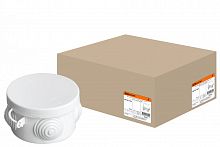 SQ1401-0501 Распаячная коробка ОП D65х40мм, крышка, IP54, 4вх. инд. штрихкод TDM