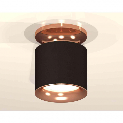 Комплект накладного светильника Ambrella light Techno Spot XS7402122 SBK/PPG черный песок/золото розовое полированное (N7930, C7402, N7015) в г. Санкт-Петербург  фото 3