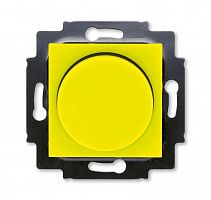 Светорегулятор Levit поворотно-нажимной 60-600Вт R желт./дым. черн. ABB 2CHH942247A6064 в г. Санкт-Петербург 