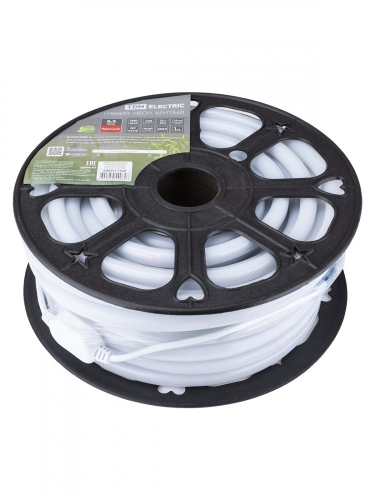 SQ0331-1520 Гибкий неон круглый SMD2835-120 LED/м-220 В-6.5 Вт/м-IP67-красный (25м) TDM