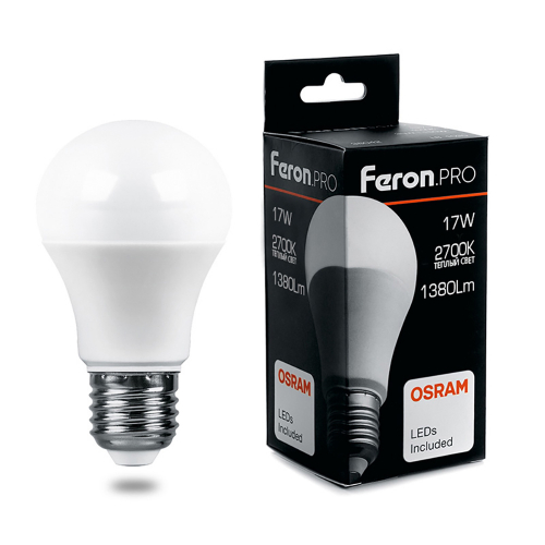 Лампа светодиодная LED 17вт Е27 теплый Feron.PRO в г. Санкт-Петербург 