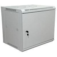 04-2210 Шкаф телекоммуникационный настенный 19дюйм 6U 600х450х370мм (ШхГхВ) дверь металл стенка задняя боковые съемные стенки разборный сер. RAL7035 PRO Rexant 