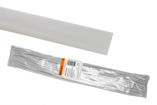 SQ0518-0250 Термоусаживаемая трубка ТУТнг 20/10 белая по 1м (50 м/упак) TDM