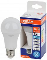 Лампа светодиодная LED 12Вт Е27 6500К 1055Лм груша 220В (замена 100Вт) OSRAM в г. Санкт-Петербург 