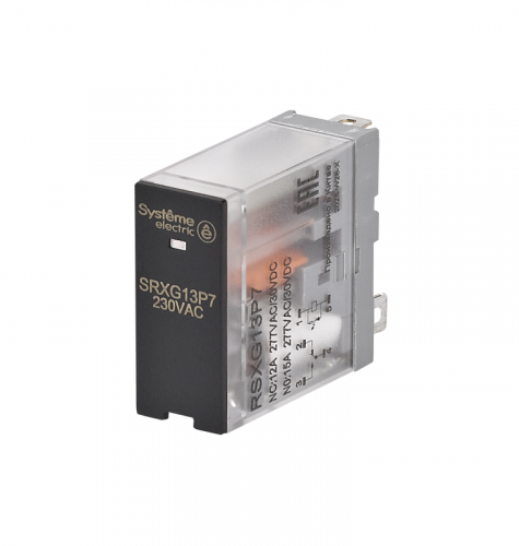 RSXG13P7 Реле 12А 1перекл. 230В AC LED SE 