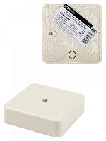 SQ1401-1803 Коробка распаячная КР 75х75х20 ОП, сл. кость, IP40, инд. штрихкод TDM