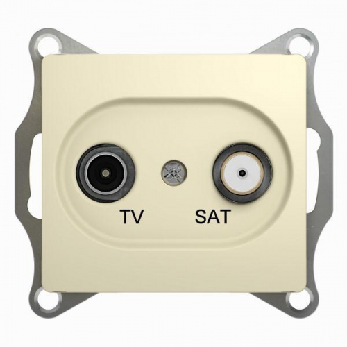 Механизм розетки TV-SAT 1-м СП Glossa 1DB беж. SchE GSL000297