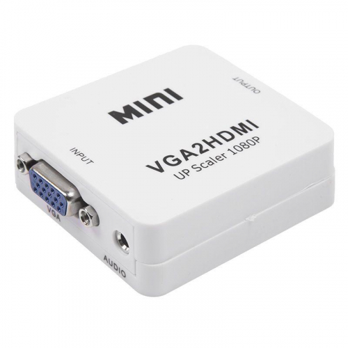 Конвертер VGA + Стерео 3.5мм на HDMI пластик бел. Rexant 17-6930 в г. Санкт-Петербург 