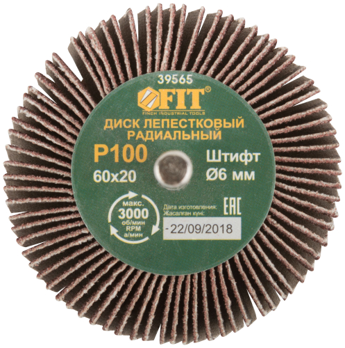 Диск лепестковый для дрели радиальный  60х20х6 мм  Р 100 в г. Санкт-Петербург  фото 3
