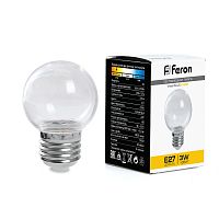 Лампа светодиодная Feron LB-371 Шар E27 3W 230V 2700K прозрачный 38121 в г. Санкт-Петербург 