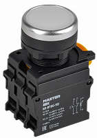 MI-BT60-11D-3-12-K01 Кнопка d22мм 1НО+1НЗ MASTER с подсветкой бел. IEK 