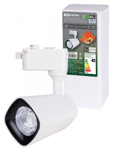 SQ0369-0028 Светильник трековый однофазный LED TRL-02-045-NW 45 Вт, 24°, 4000 К, 90 Ra, белый, TDM