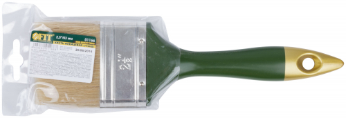 Кисть флейцевая "Гранд", натуральная светлая щетина, пластиковая ручка 2.5" (63 мм) в г. Санкт-Петербург  фото 3