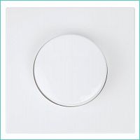 FD4012W Светорегулятор поворотно-нажимной (диммер) СП FD LED 30-400Вт 1gang 2way с накладкой механизм бел. глянцевый Jasmart 