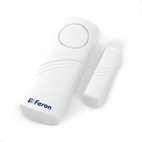 Звонок-сигнализация дверной беспроводной Feron 007-D Электрический 1 мелодия белый с питанием от батареек 23602 в г. Санкт-Петербург 