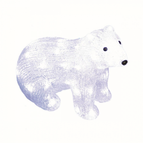 Фигурка светодиодная «Белый медведь-4» 25x31см Uniel ULD-M3125-040/STA 11037 в г. Санкт-Петербург 